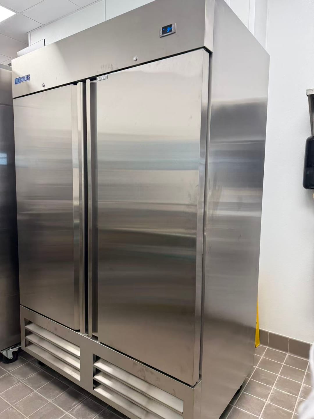 Reach In 55'' wide Stainless Steel Two Door Refrigerator