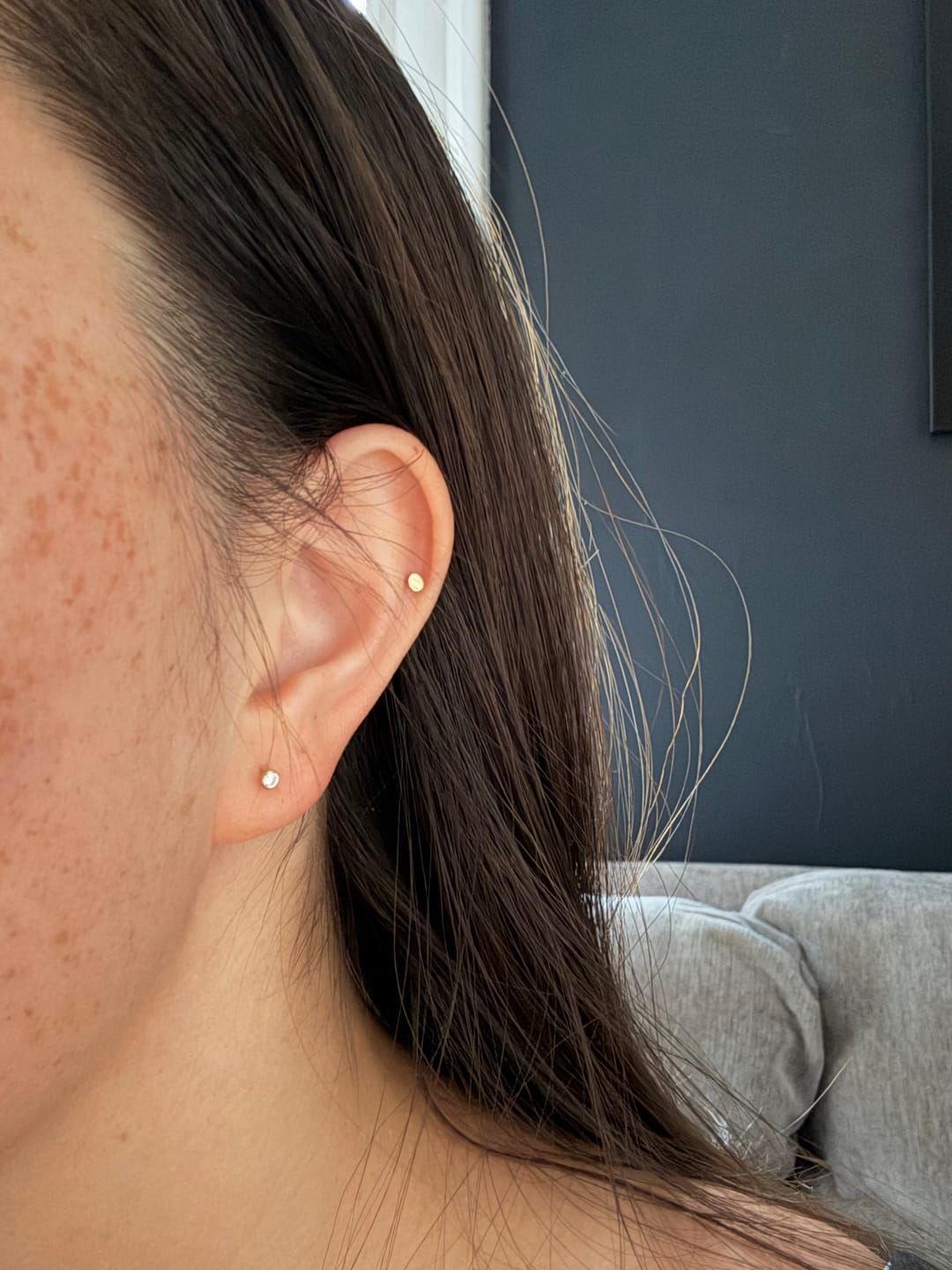 Customer photo review of Cosmic Nap Studs