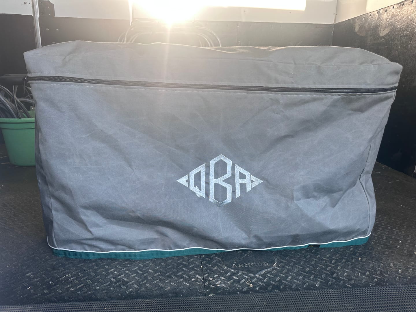 Customer photo review of Custom Tack Trunk Cover - For Any Standard Size Trunk