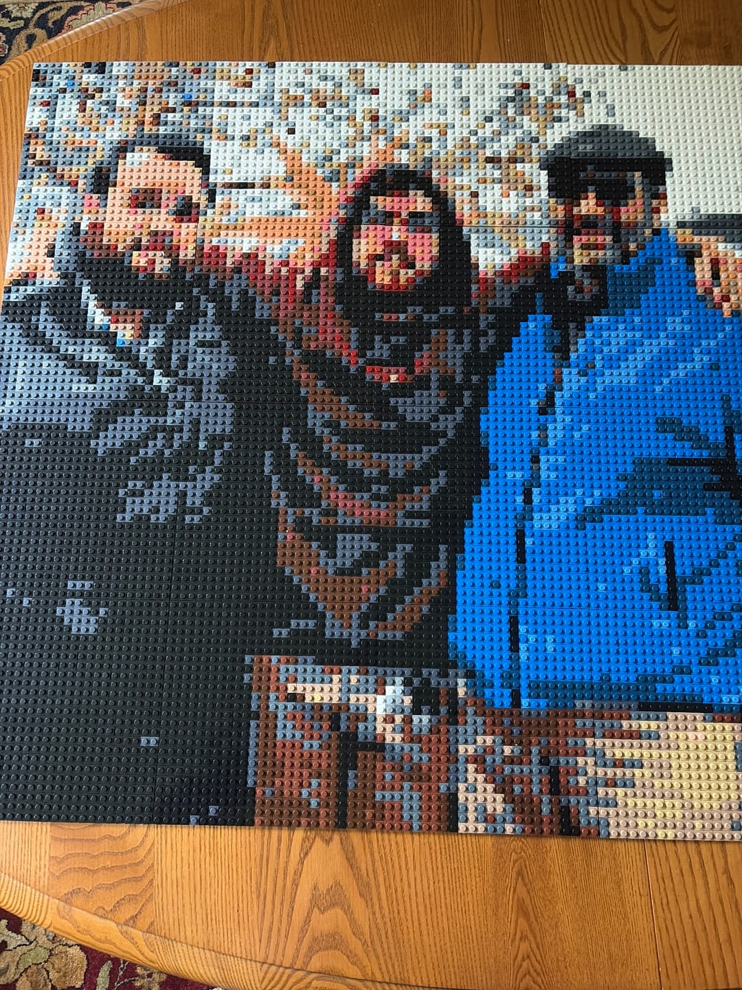 Customer photo review of Custom Design Brick Mosaic - 4x4 baseplates