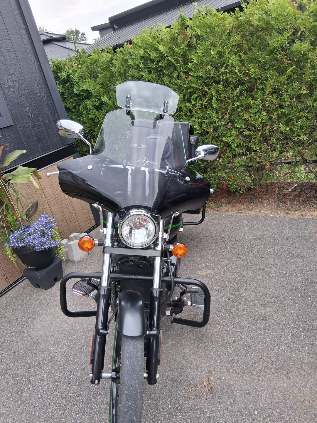 Customer photo review of Motorcycle Universal Adjustable Windshield