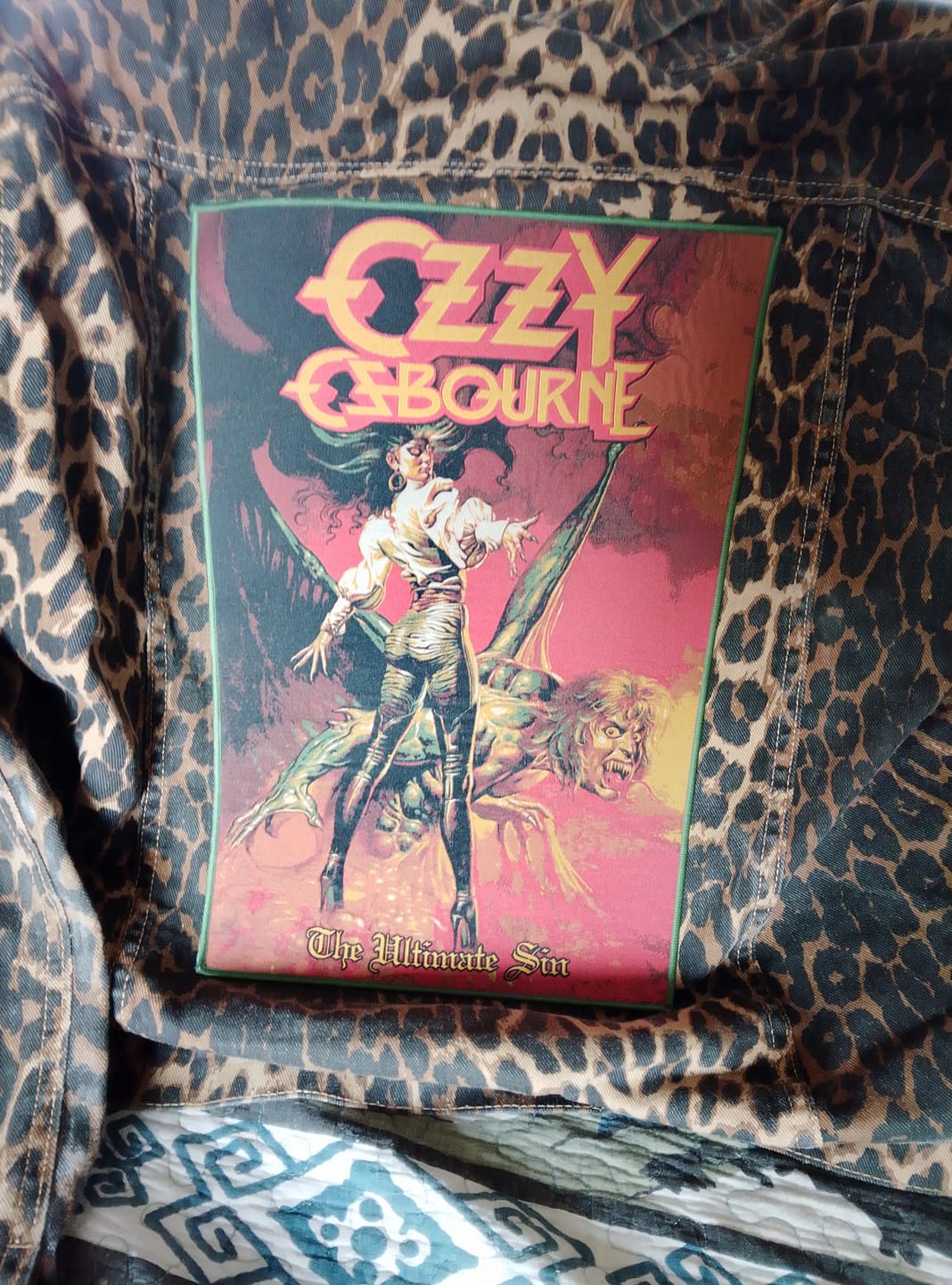 Customer photo review of Ozzy Osbourne - The Ultimate Sin - Backpatch