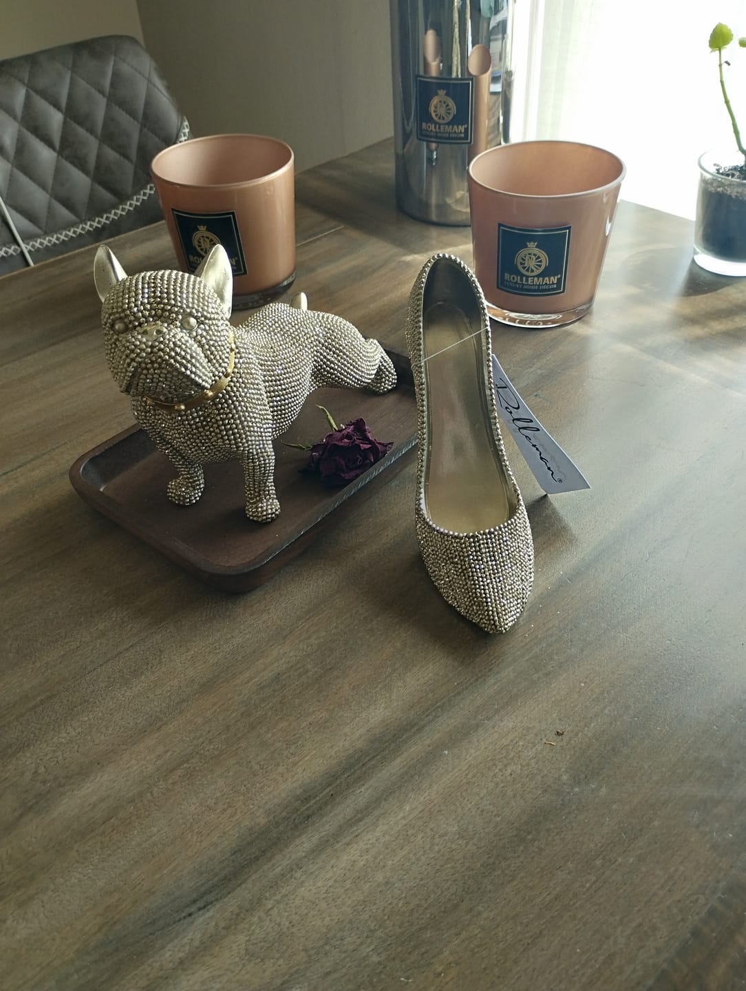 Customer photo review of ROLLEMAN® | Gold Crystal Stiletto | Luxe Interieur Sculptuur | Limited Edition