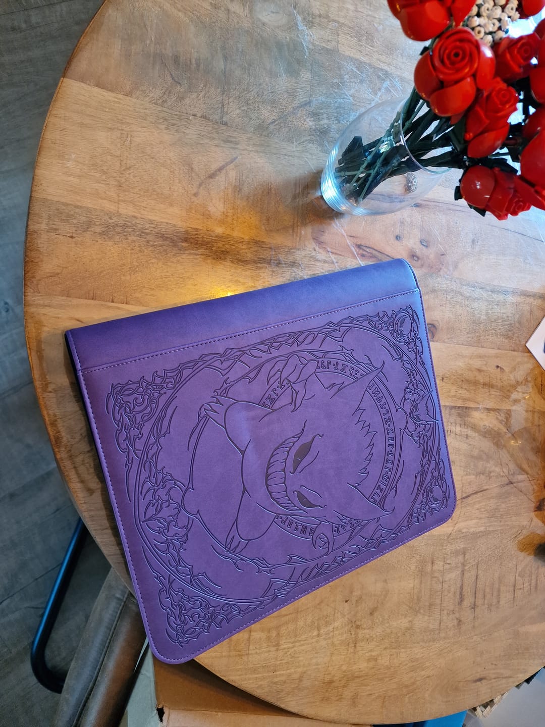 Customer photo review of Purple Evil - Toploader Trading Card Binder