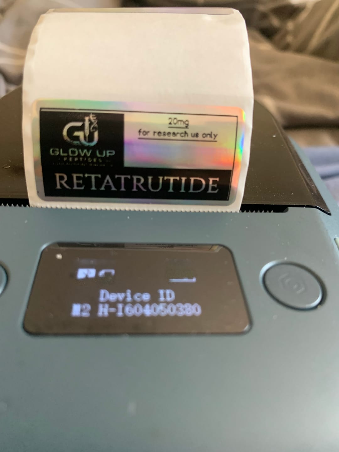 Customer photo review of NIIMBOT M2 2-Inch Label Maker for Vial Bottle Labels, Lab Storage & Sample Organization