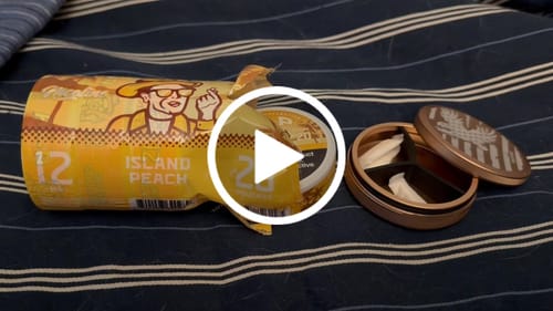Customer video review of Drifters Island Peach Nicotine Pouches