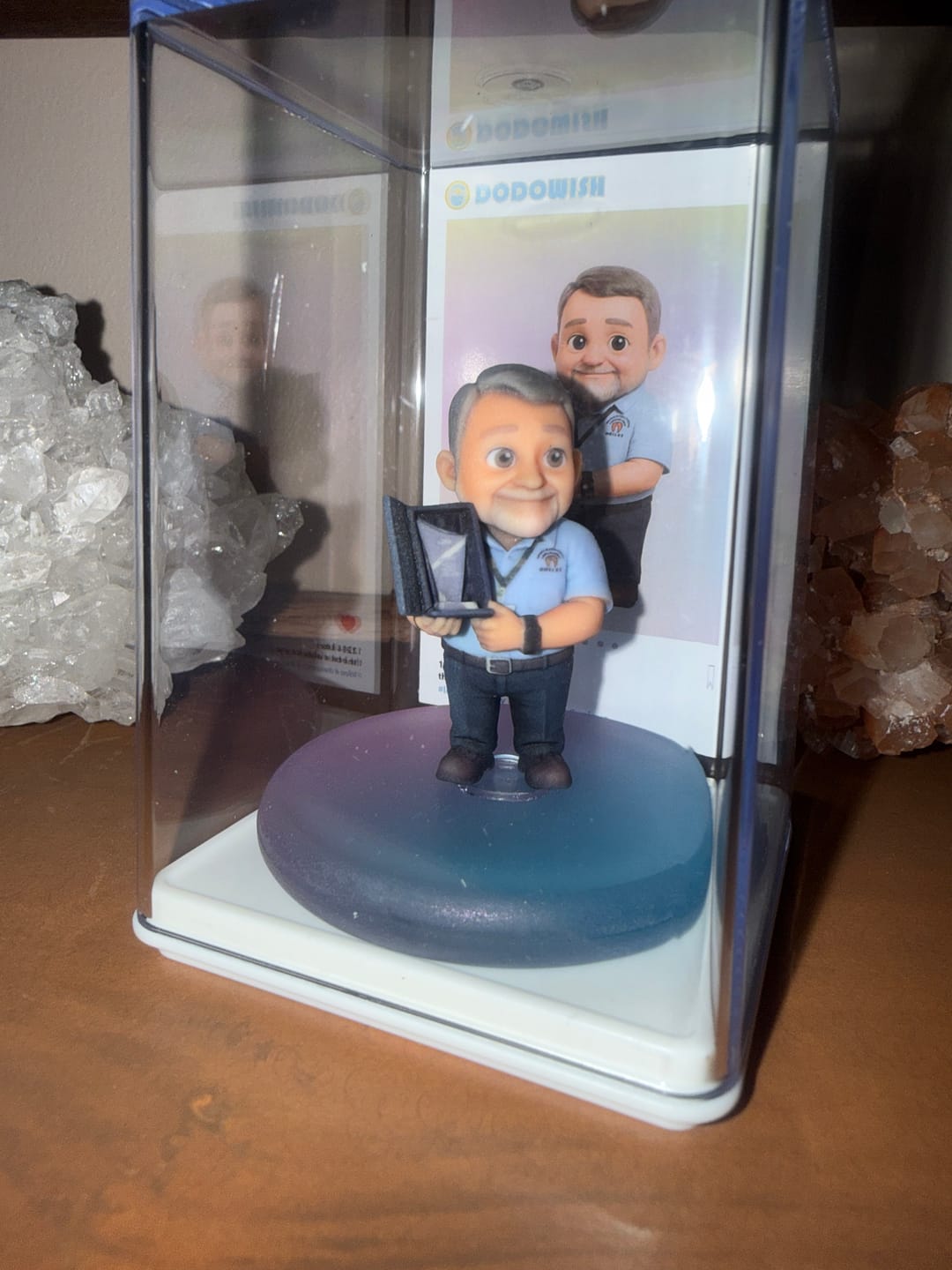 Customer photo review of Dust-Proof Acrylic Display Case