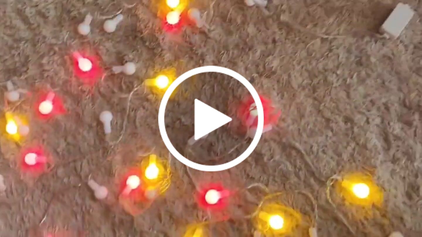 Customer video review of Cordão de luzes decorativa Bivolt de Natal 6 metros
