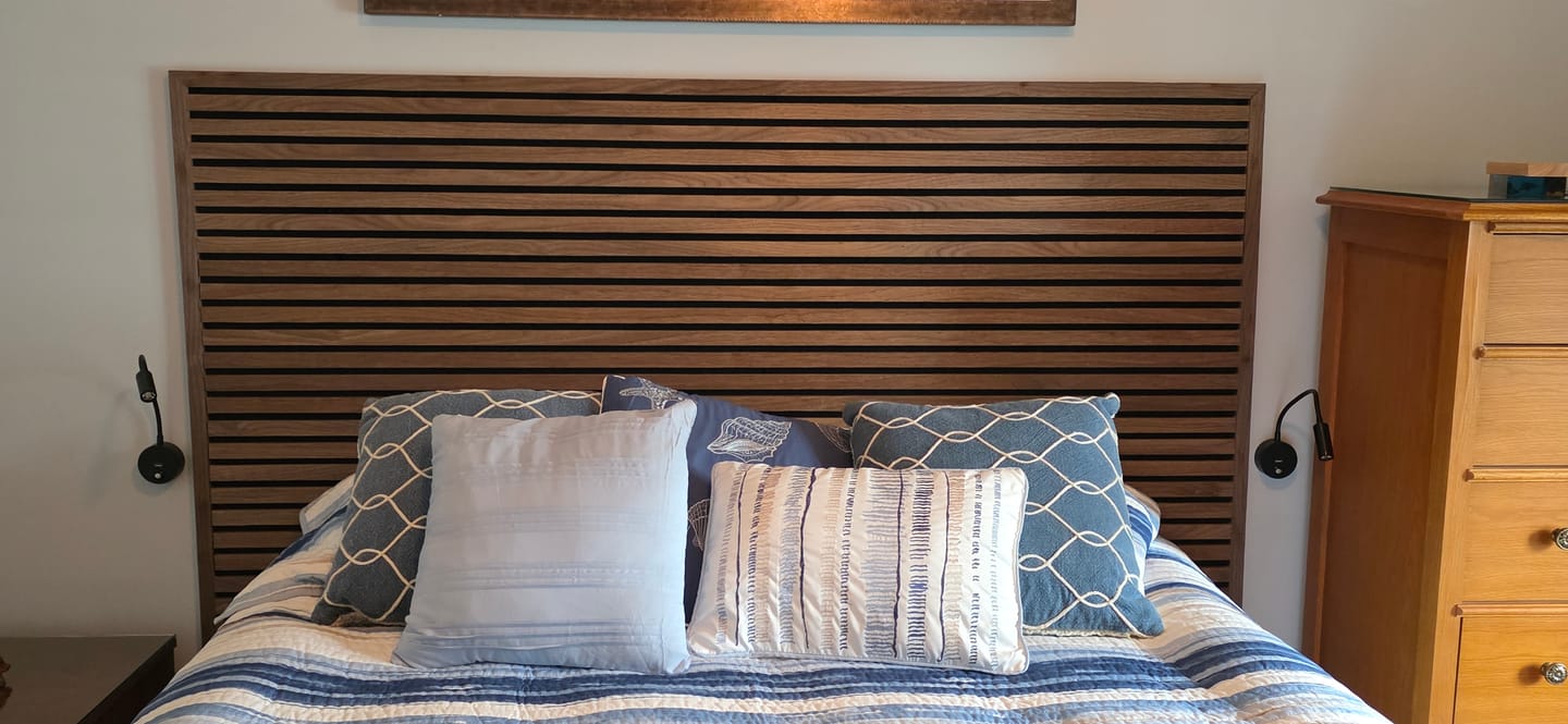 Customer photo review of End Piece - Slat Wall Panel | Walnut