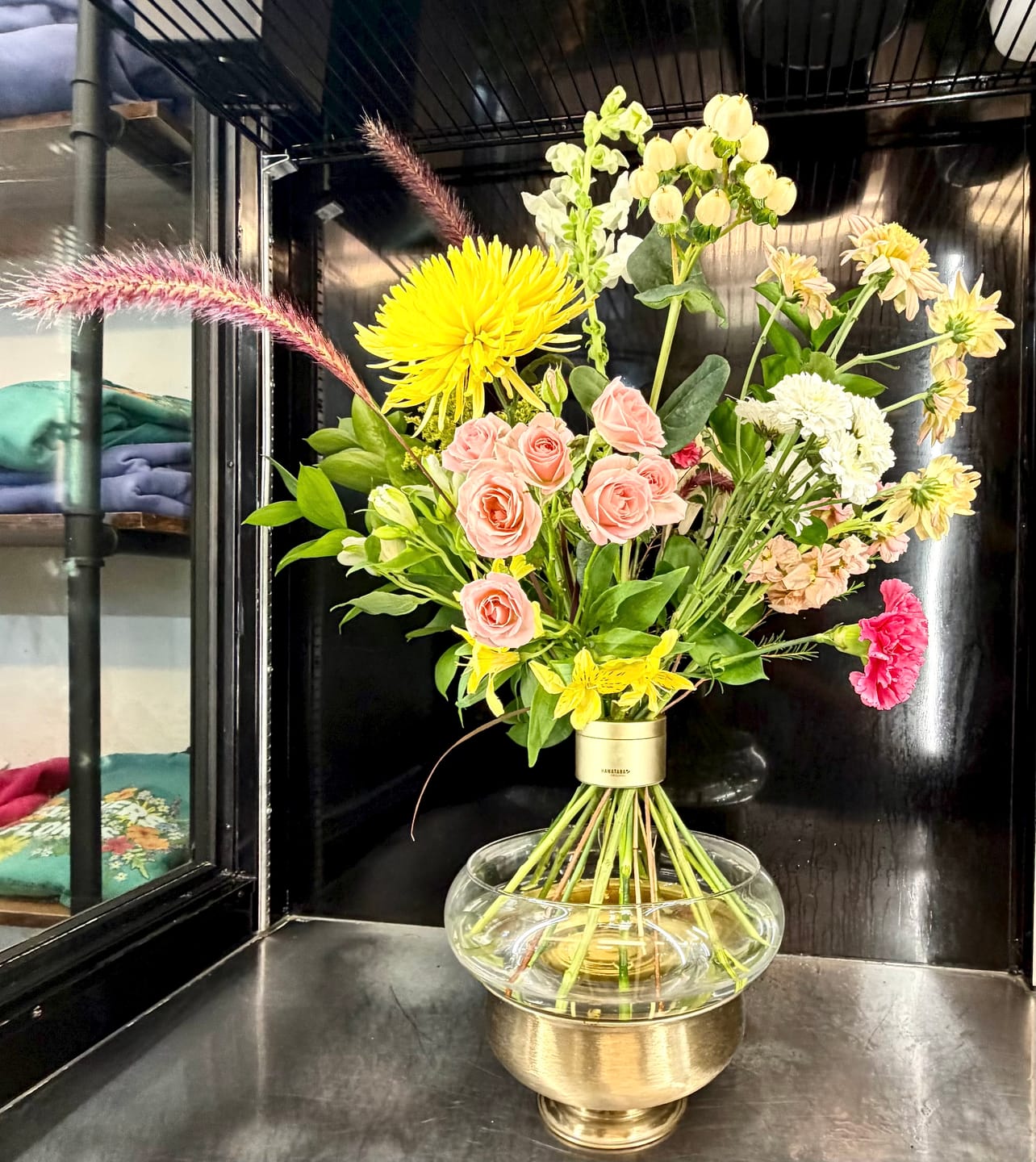 Customer photo review of Hanataba Champagne Gold – Bouquet Twister