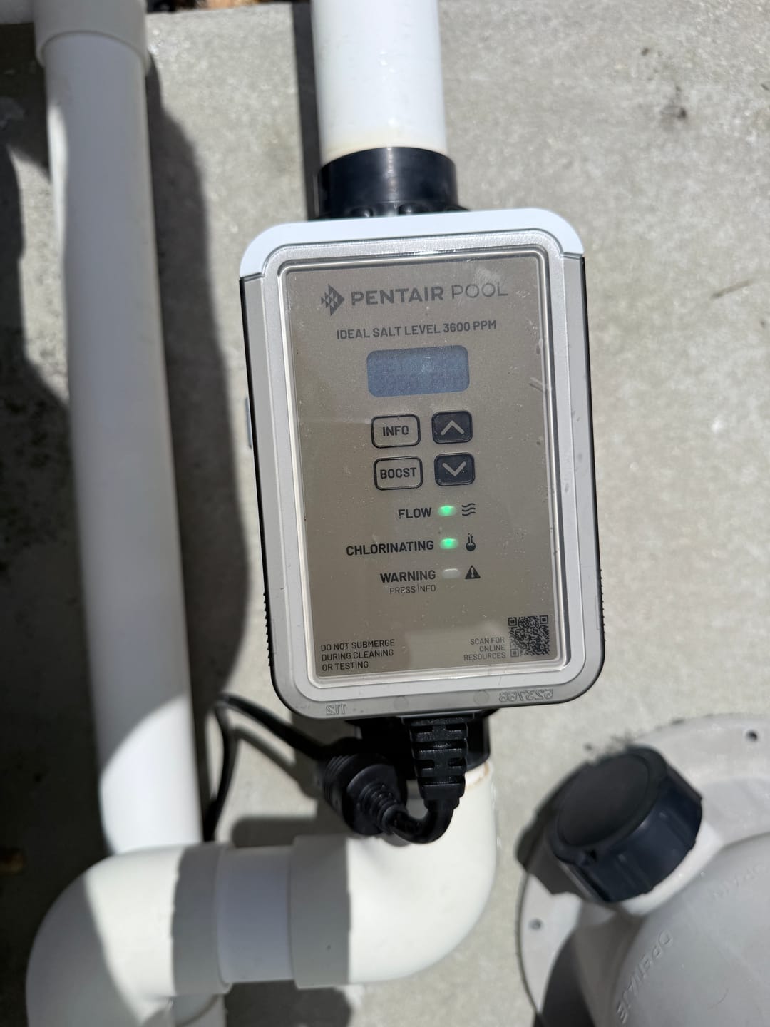 Customer photo review of Pentair IntelliChlor LT25 Salt Chlorine Generator | 523747