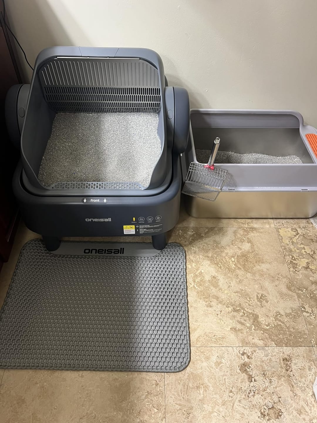 Customer photo review of Oneisall Ease S1 selbstreinigende Katzentoilette
