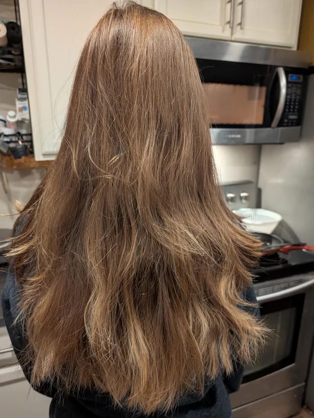 Customer photo review of Hair Lengthening Oil