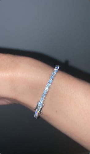 Customer photo review of Moissanite Tennis Bracelet