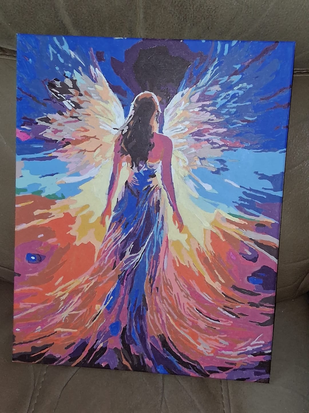 Customer photo review of Angel Wings Painting