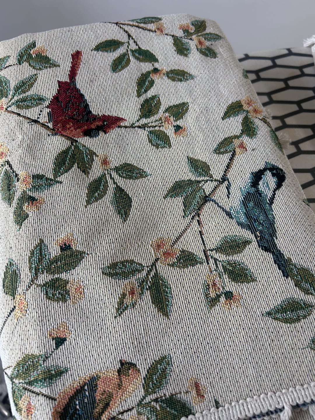 Customer photo review of Singing Bird Tassel Curtain