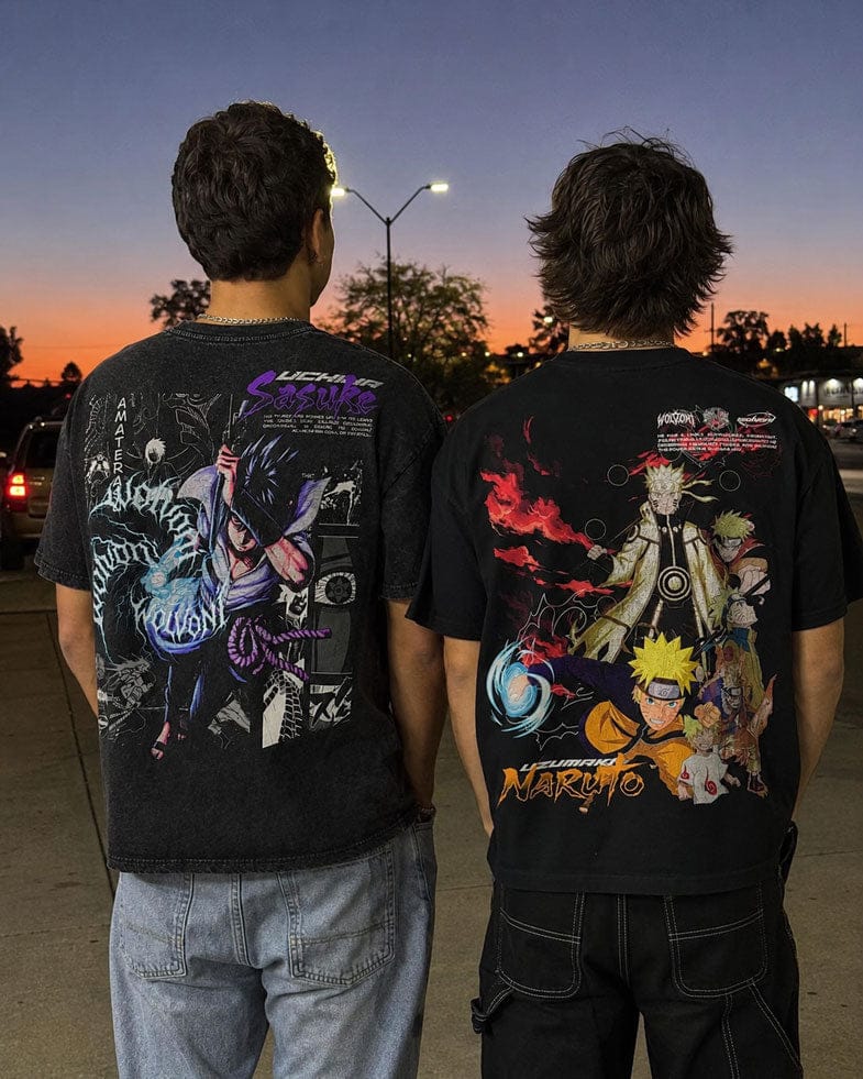 Customer photo review of Naruto | Uchiha Sasuke Oversized Heavyweight Washed Tee