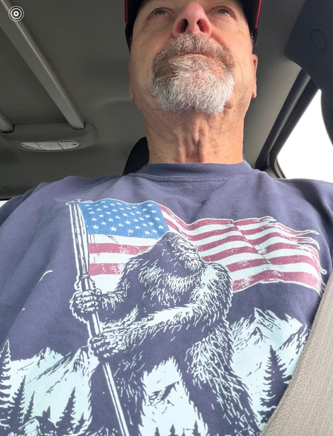 Customer photo review of Bigfoot Patriot T-Shirt