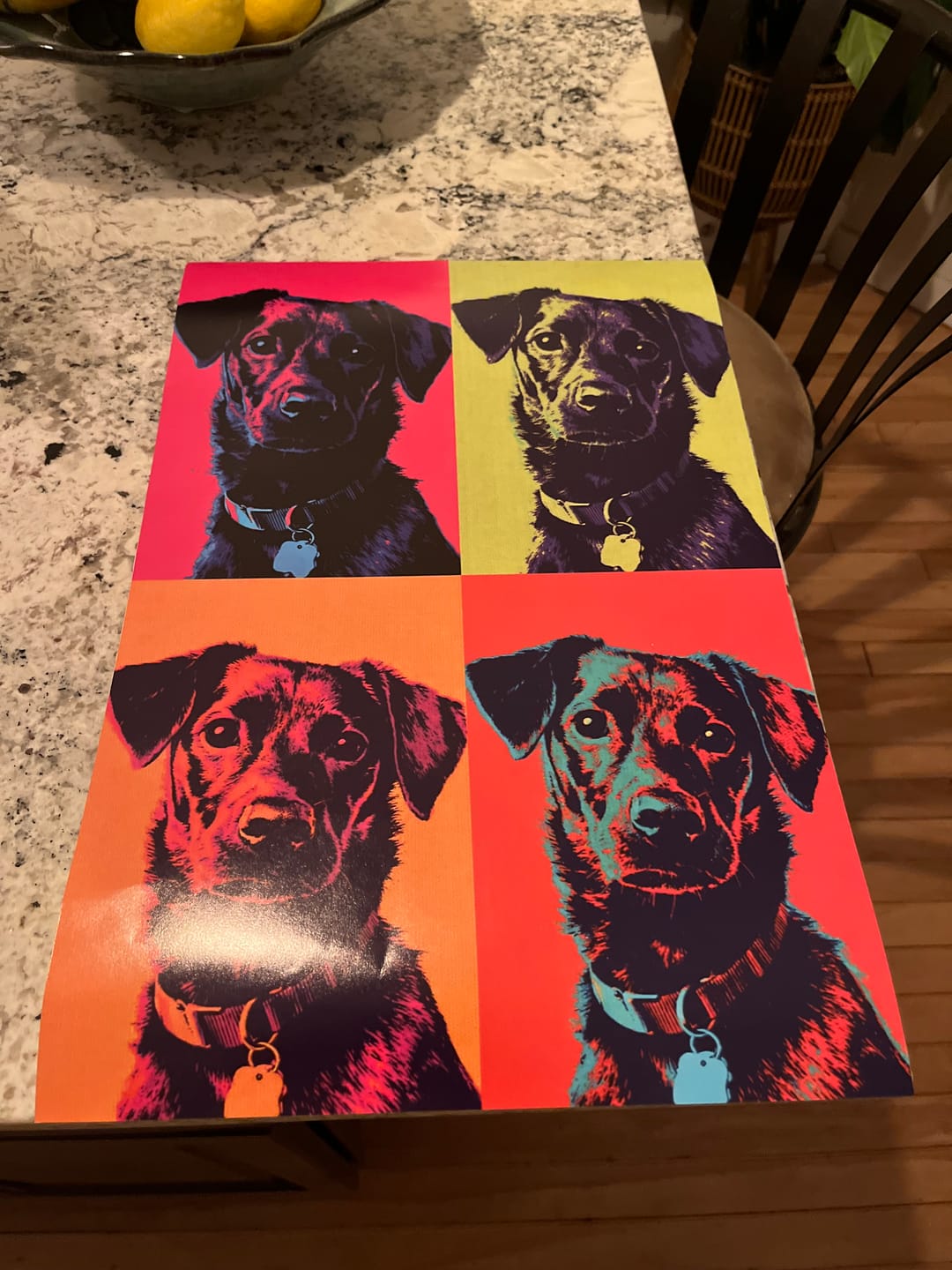 Customer photo review of Color Squares - Personalized Poster