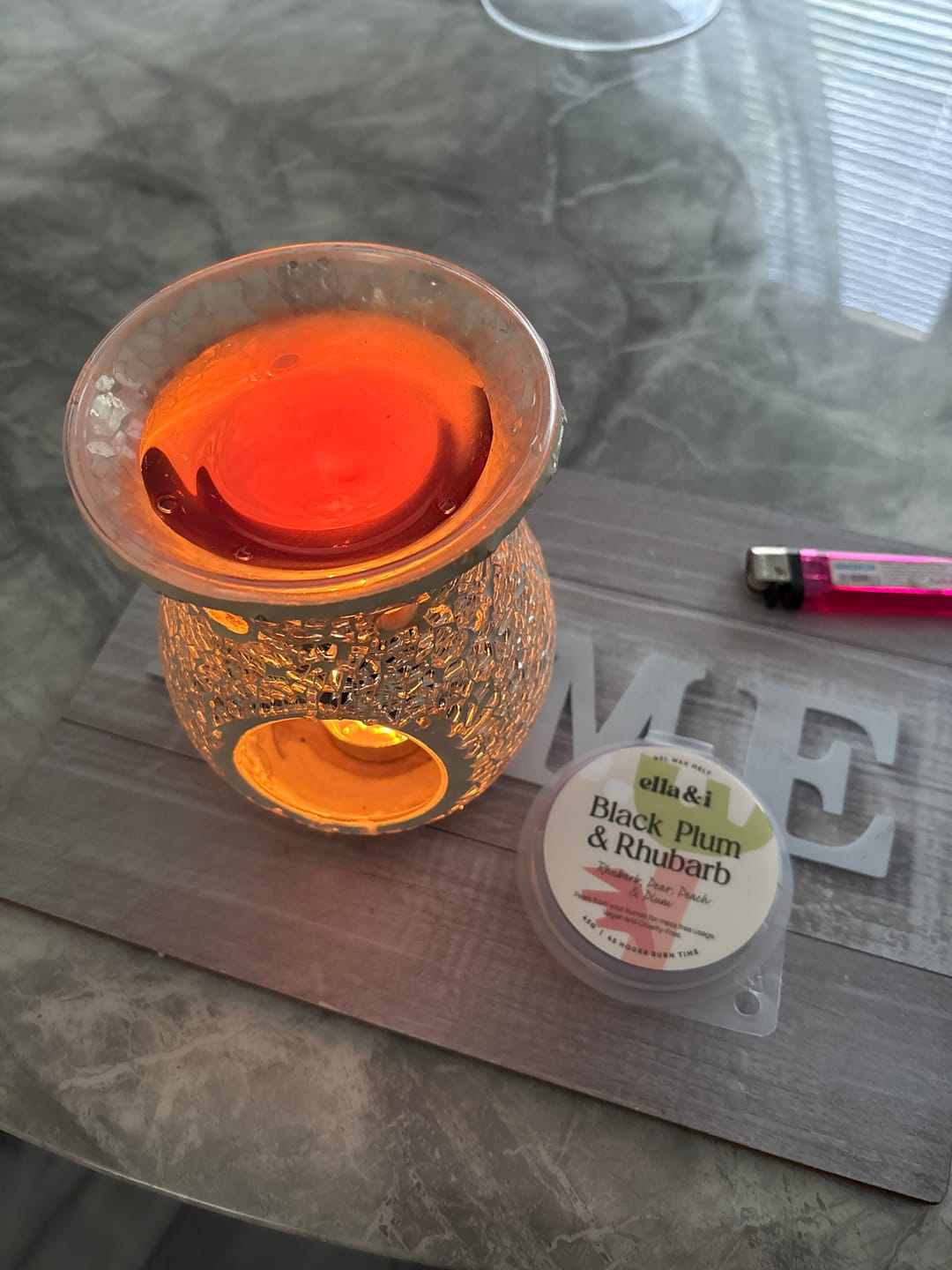 Customer photo review of Black Plum & Rhubarb Gel Melt