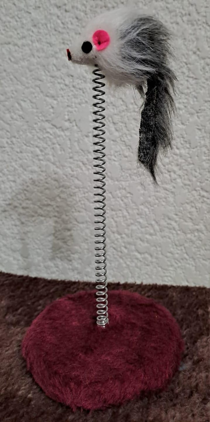 Customer photo review of CT7523 1 Juguete Para Gato Ratón En Base Con Resorte