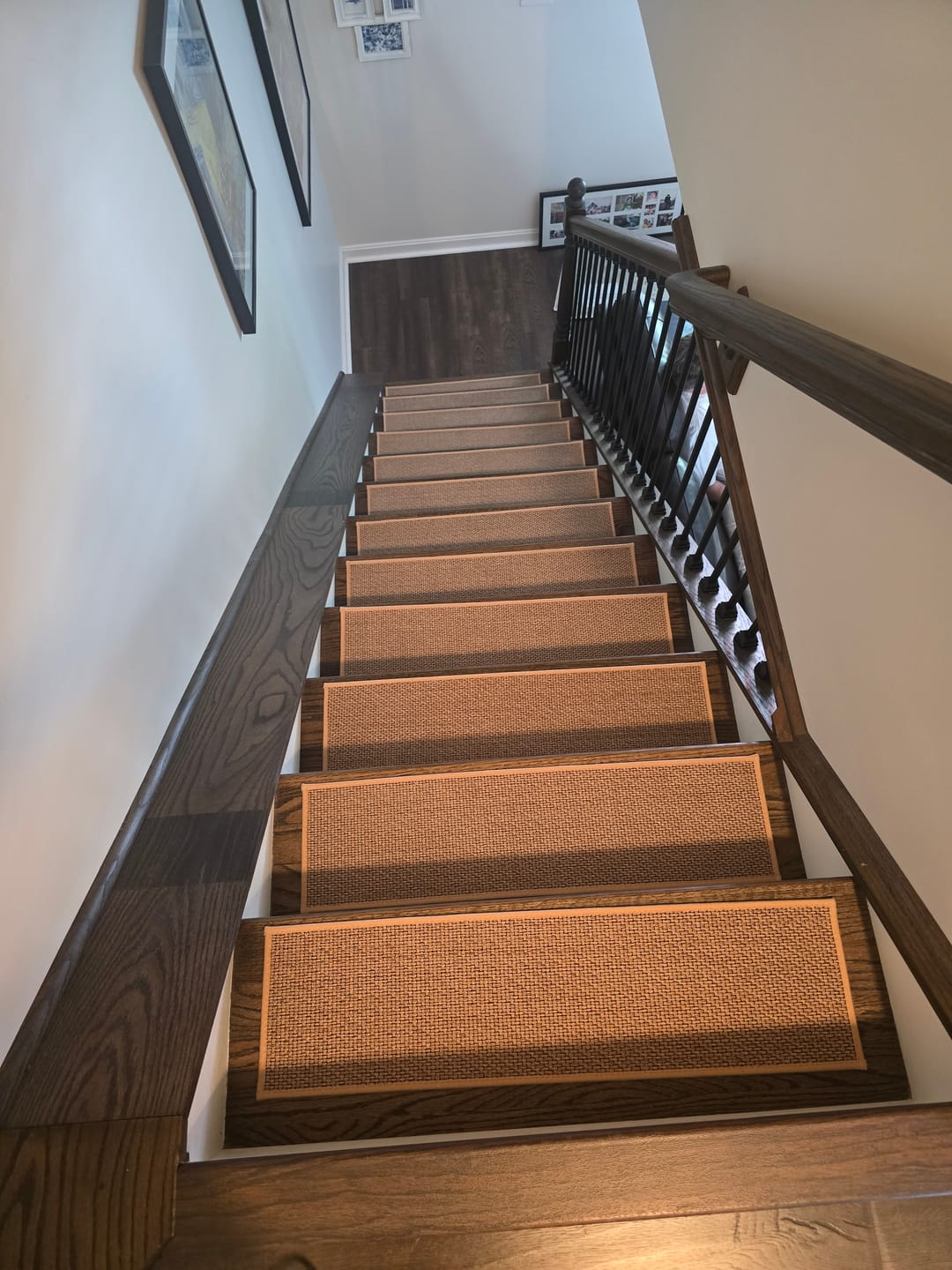 Customer photo review of Woven Non-Slip Stair Treads - Beige