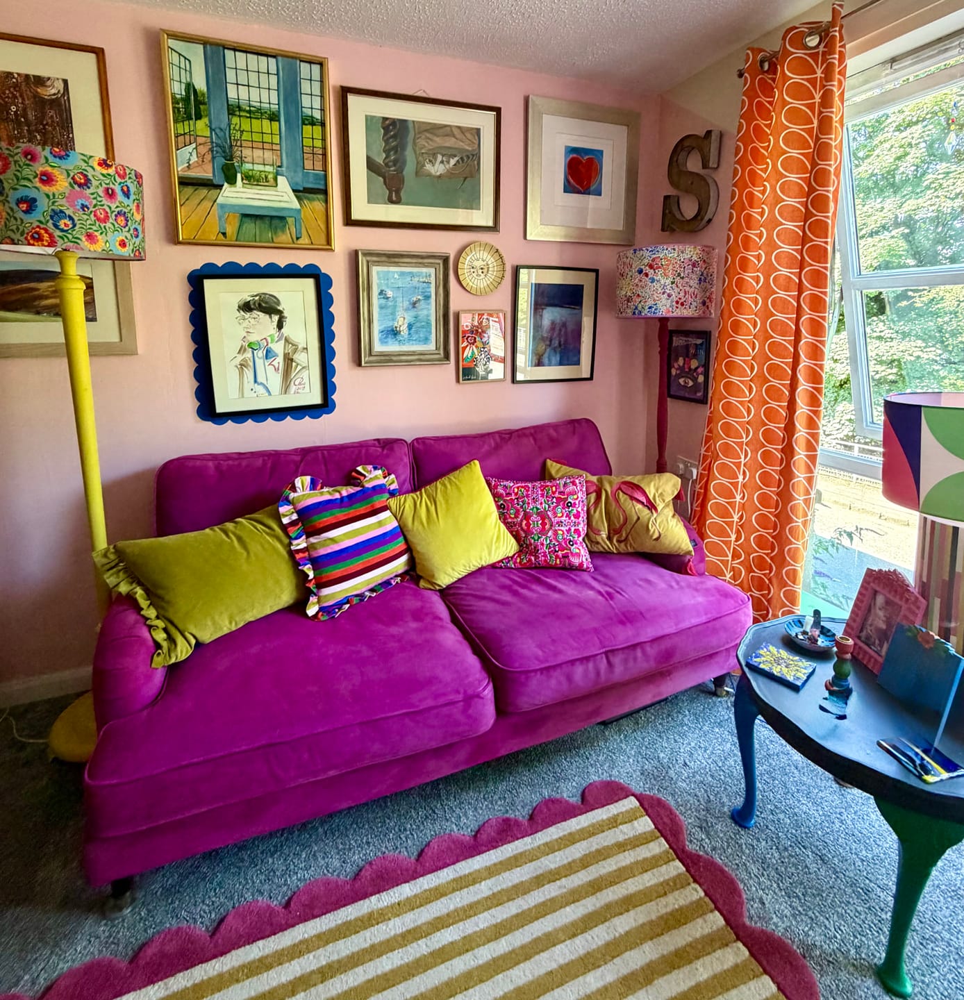 Customer photo review of Fabric Paint -- Raspberry