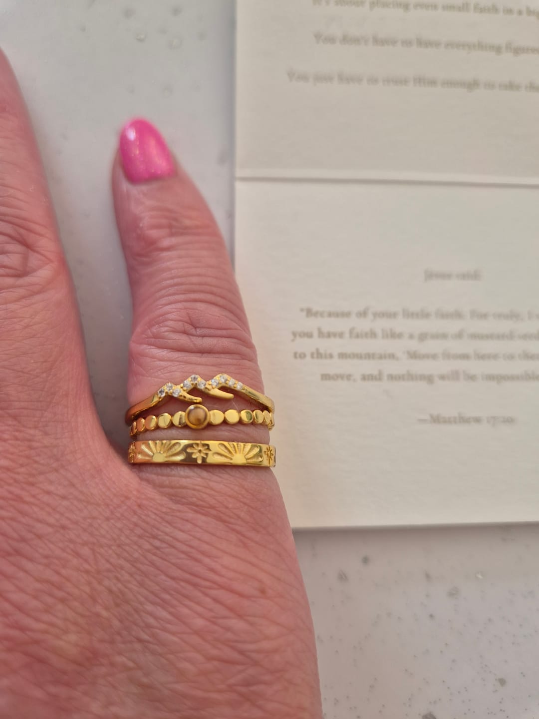 Customer photo review of Sparkling Mountain Stack