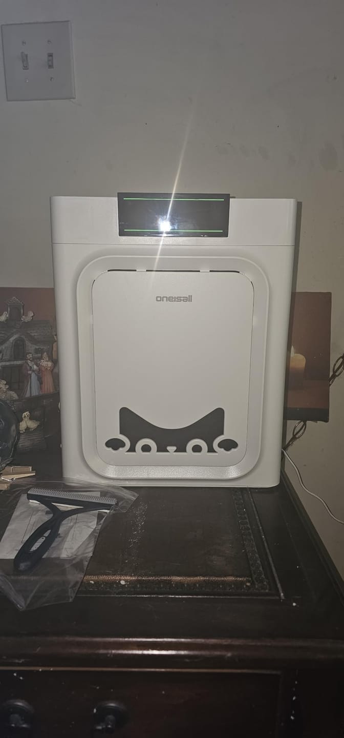 Customer photo review of Oneisall Luftreiniger für Haushalte mit Haustieren – beidseitiger Lufteinlass