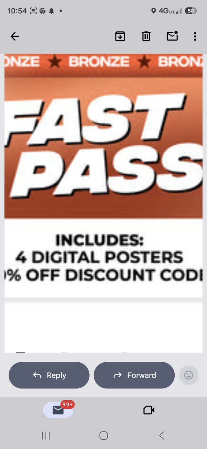 Customer photo review of Fast Pass - Bronze