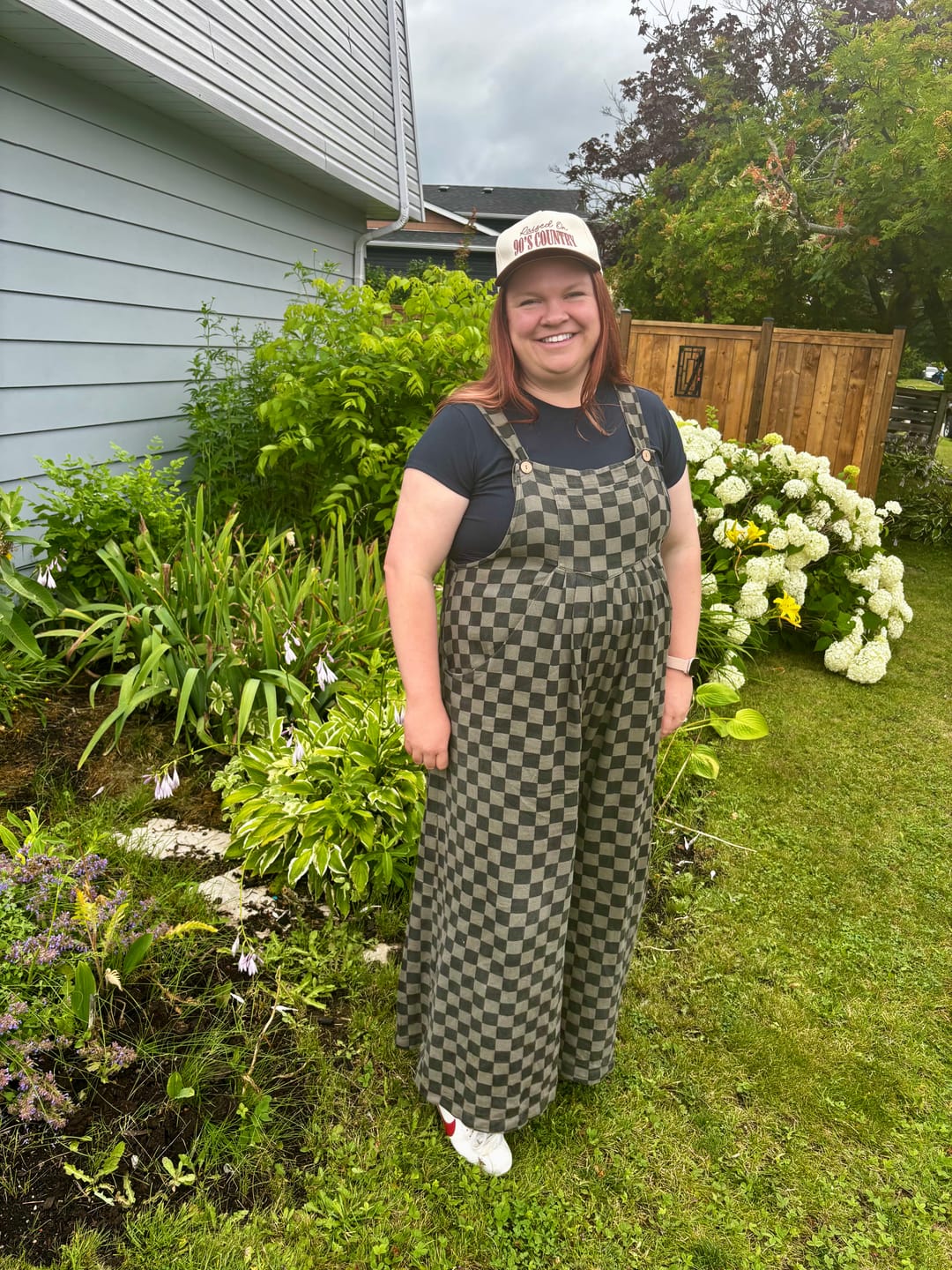 Customer photo review of JADE BY JANE California- WIDE LEG OVERALLS