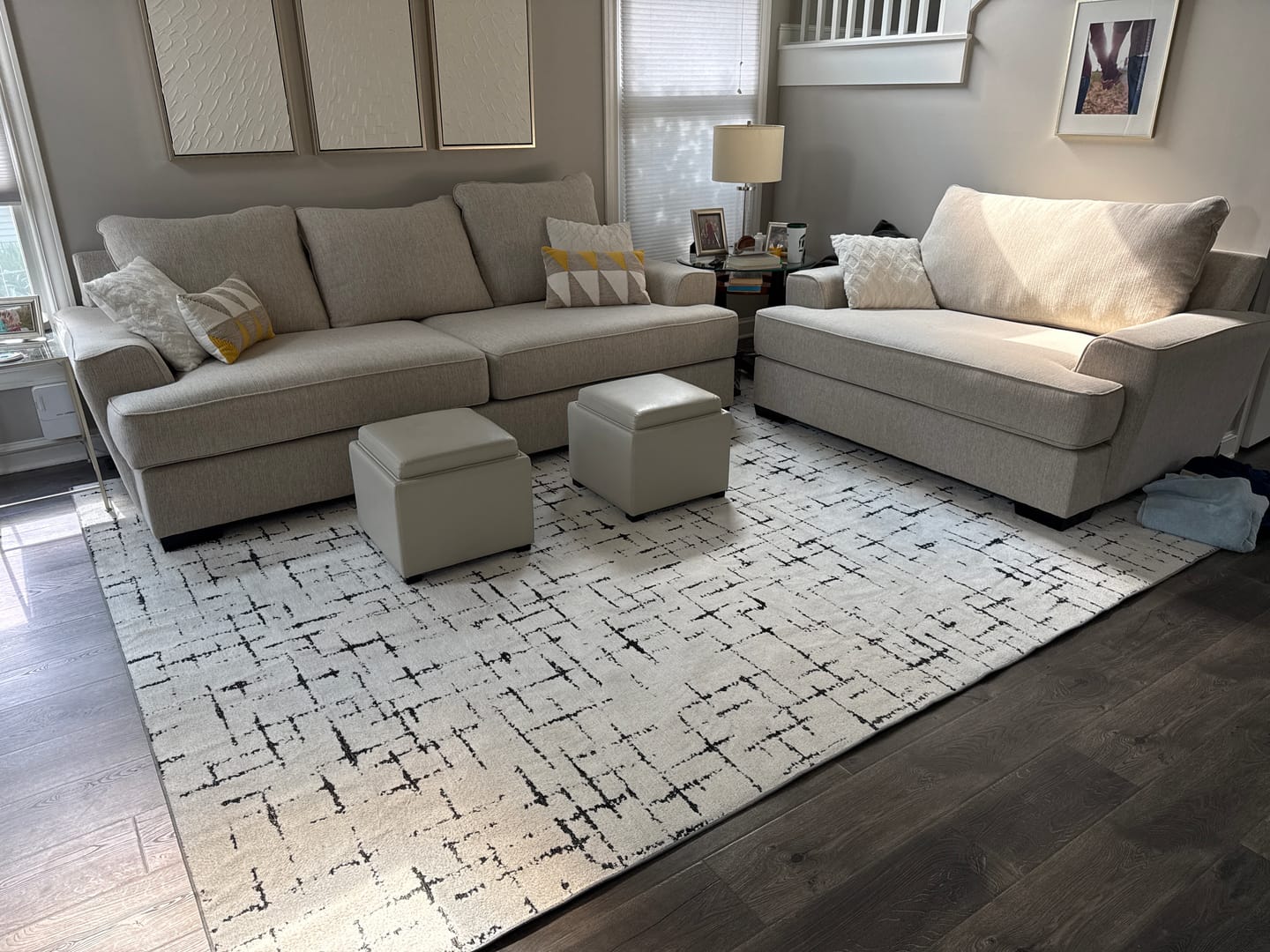 Customer photo review of Camille Washable Area Rug - Black