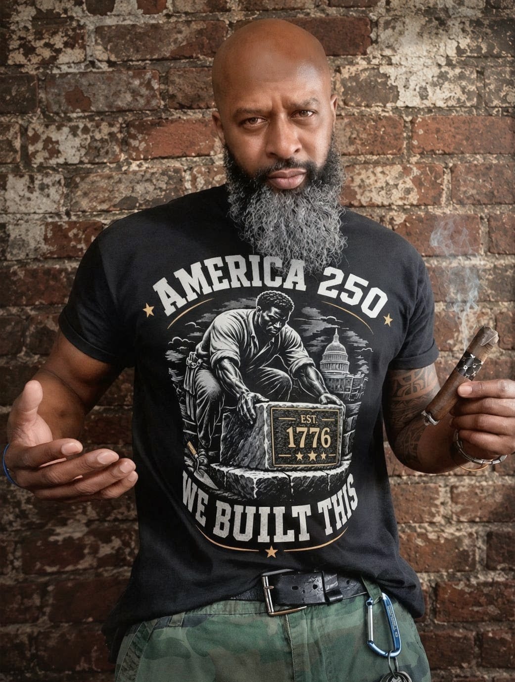 Customer photo review of We Built This 1776 Tee