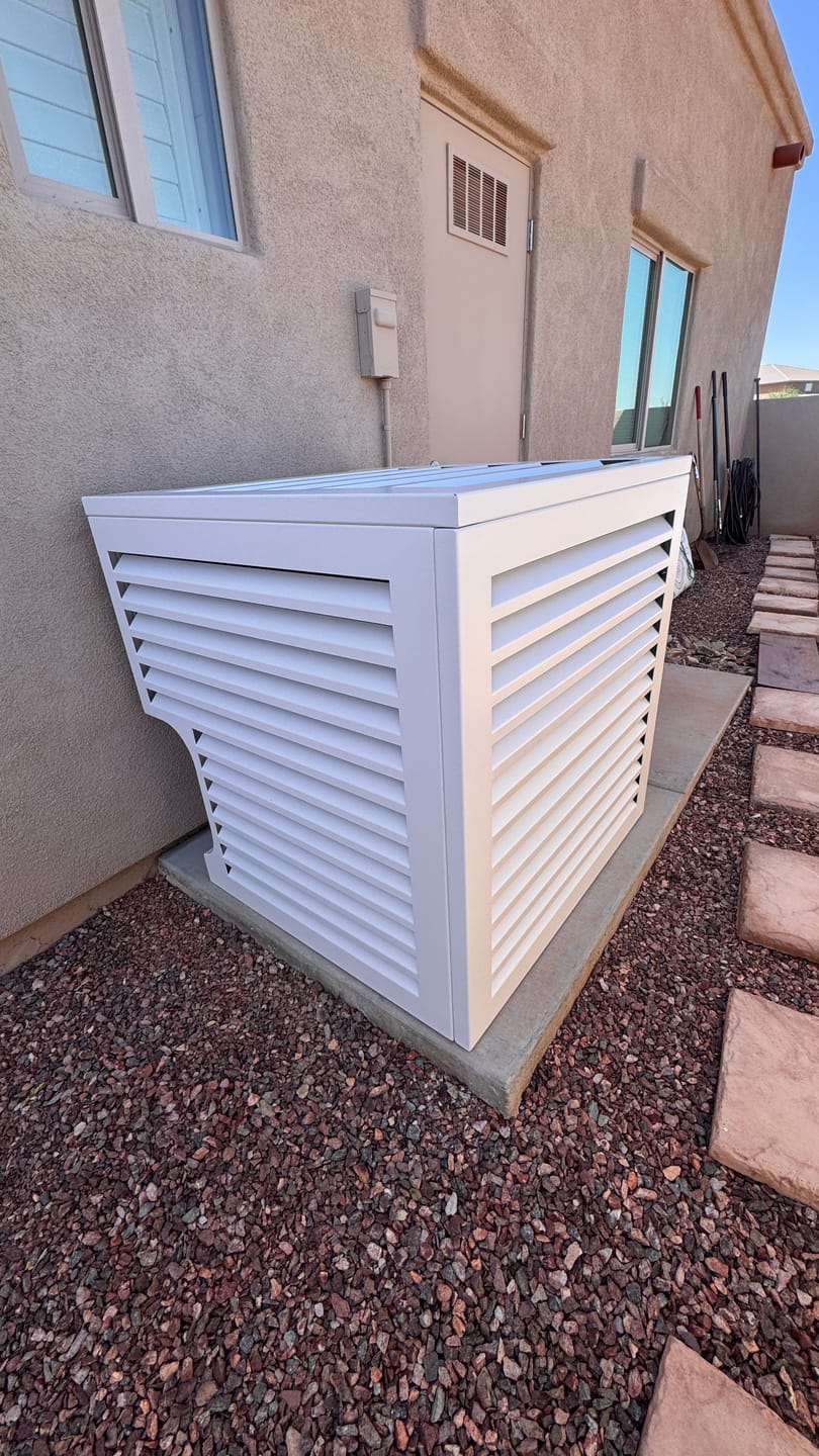 Customer photo review of Central AC Cover - White