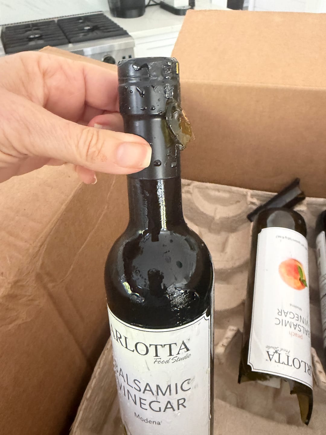 Customer photo review of Premium, Barrel-Aged Balsamic Vinegar