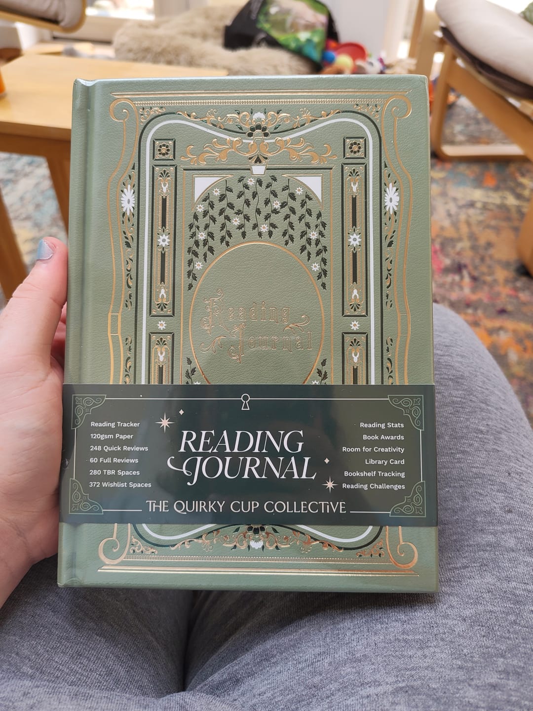 Customer photo review of Reading Journal - Sage