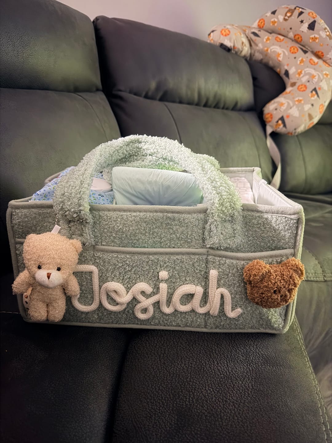 Customer photo review of K&C - Personalized Baby Storage Basket