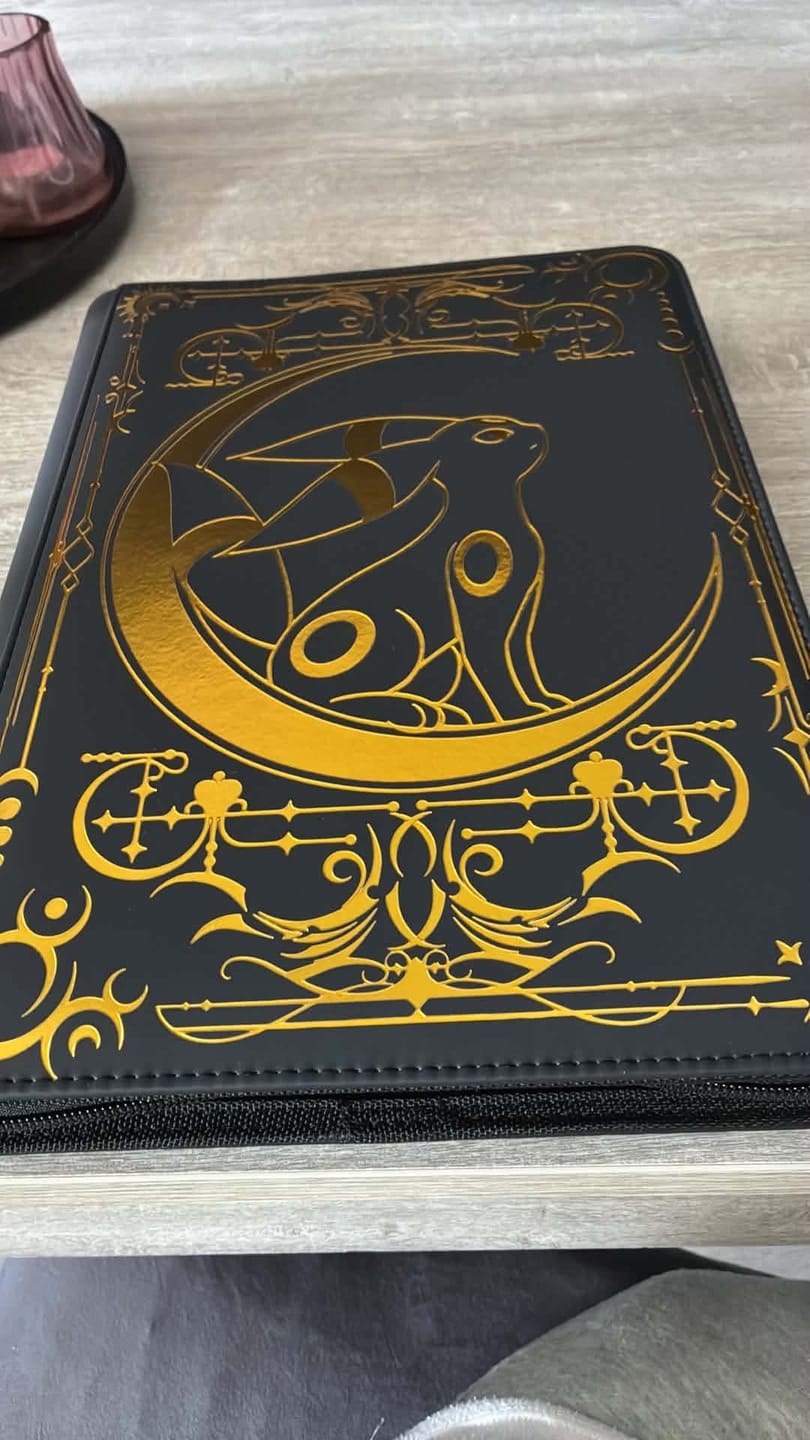 Customer photo review of Lunar Shadow 9-Pocket Trading Card Binder