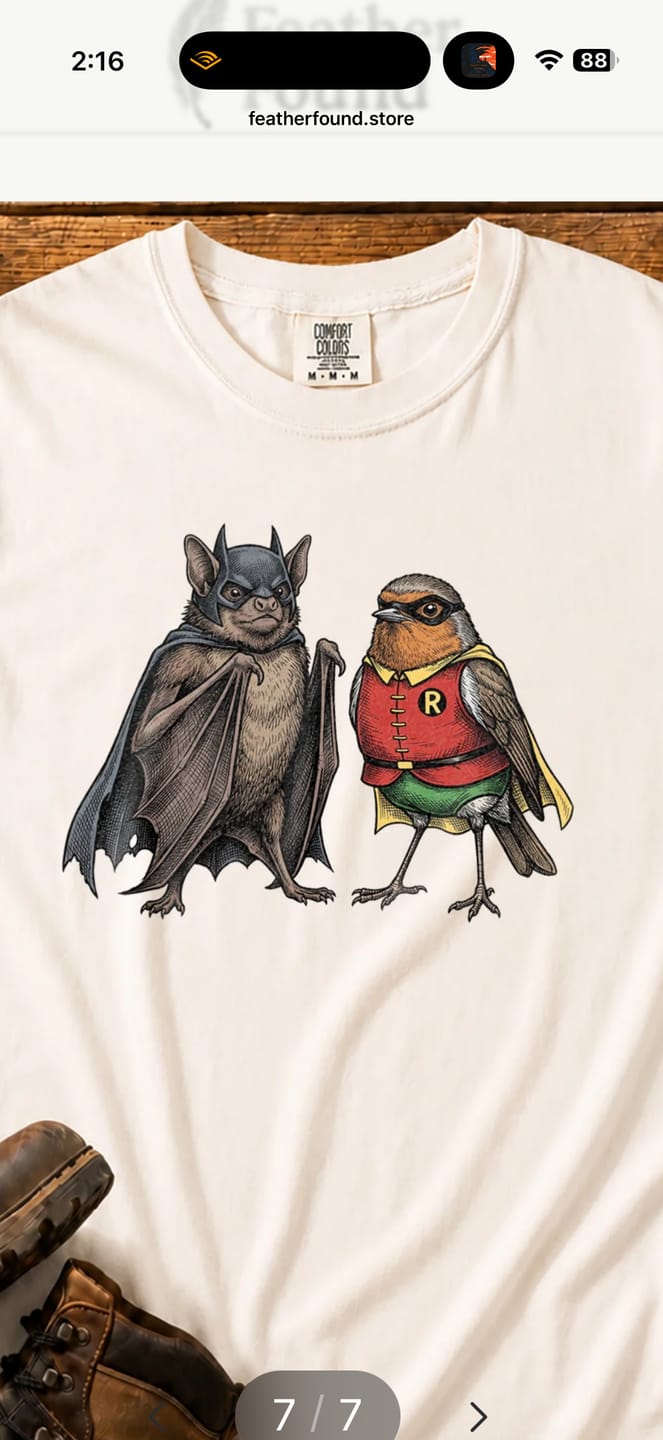 Customer photo review of Bat N Robin 11 Comfort Colors® Tee