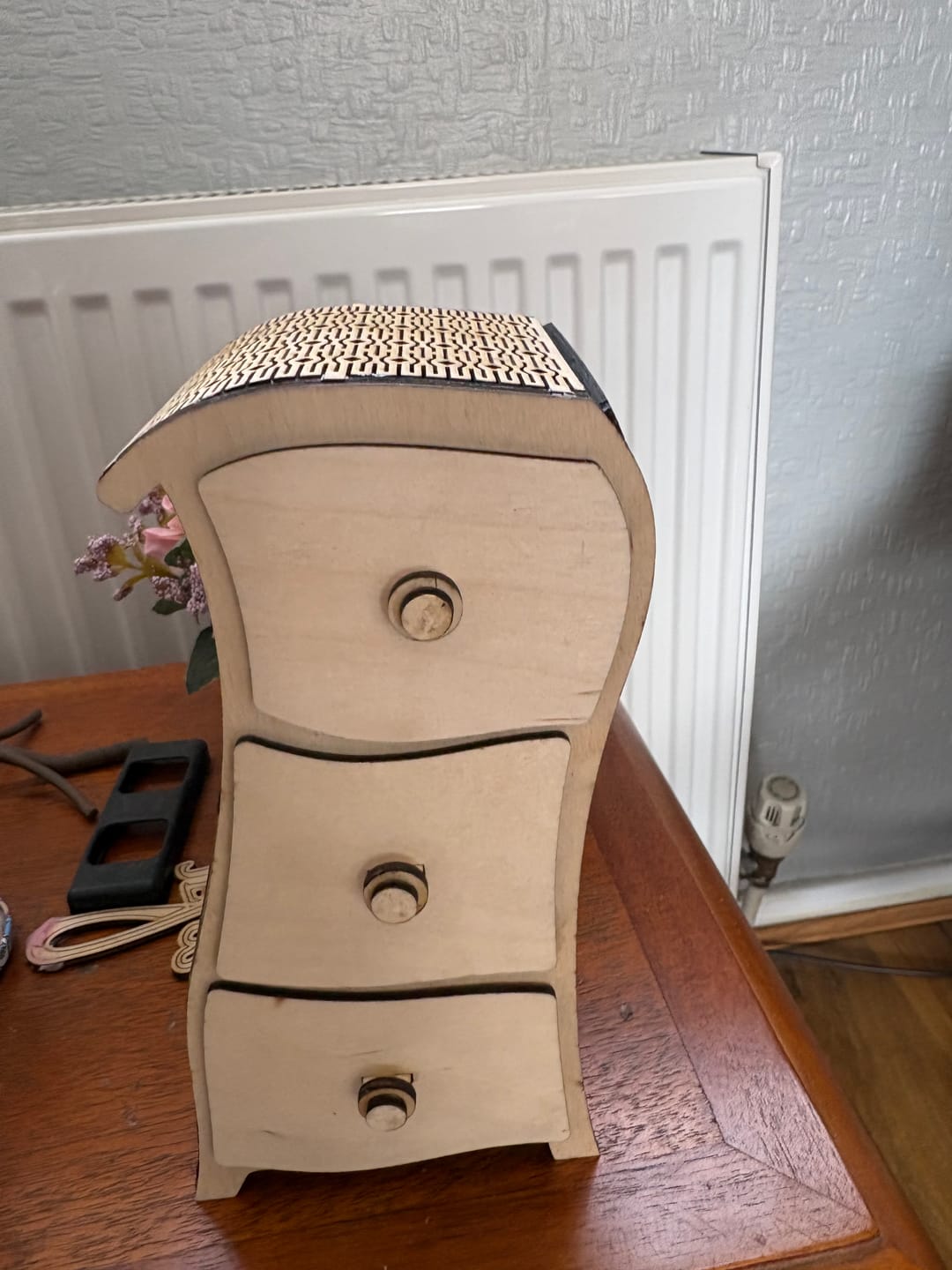 Customer photo review of Wooden Jewelry Organizer SVG File
