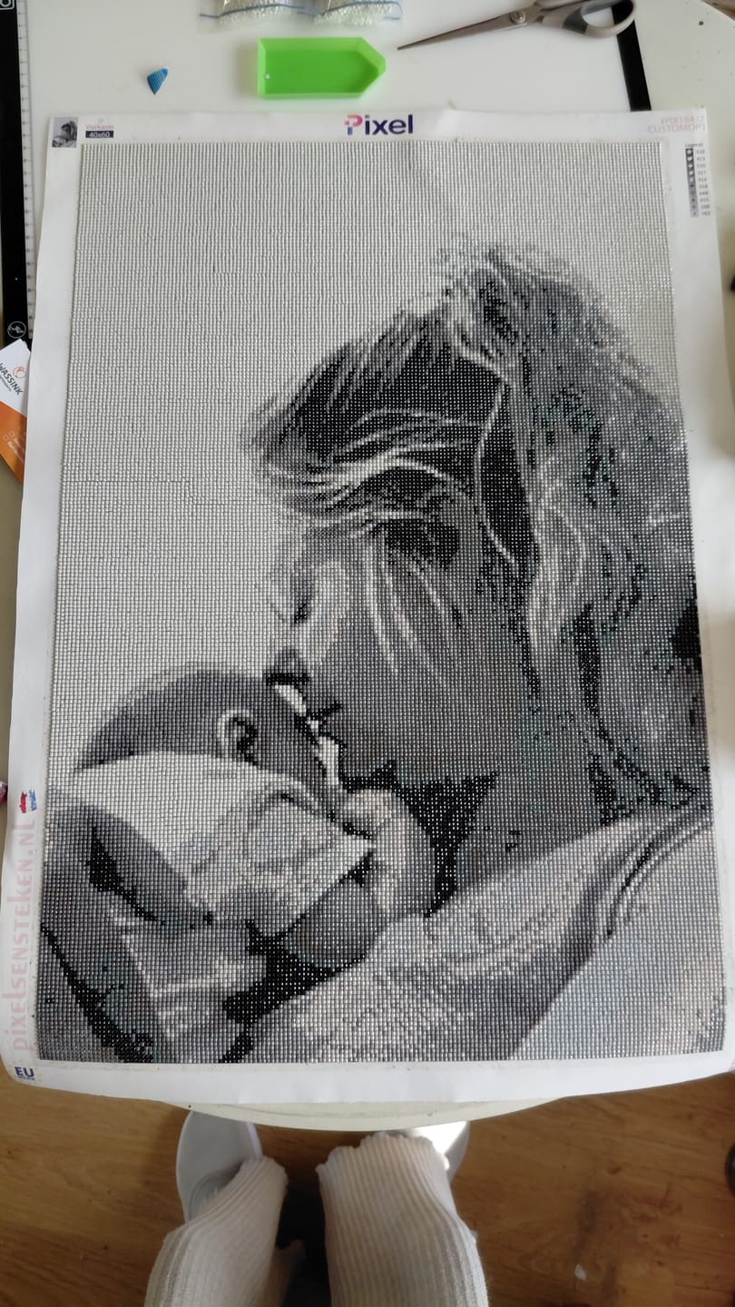 Customer photo review of Diamond Painting Eigen Foto - Snelle Levering