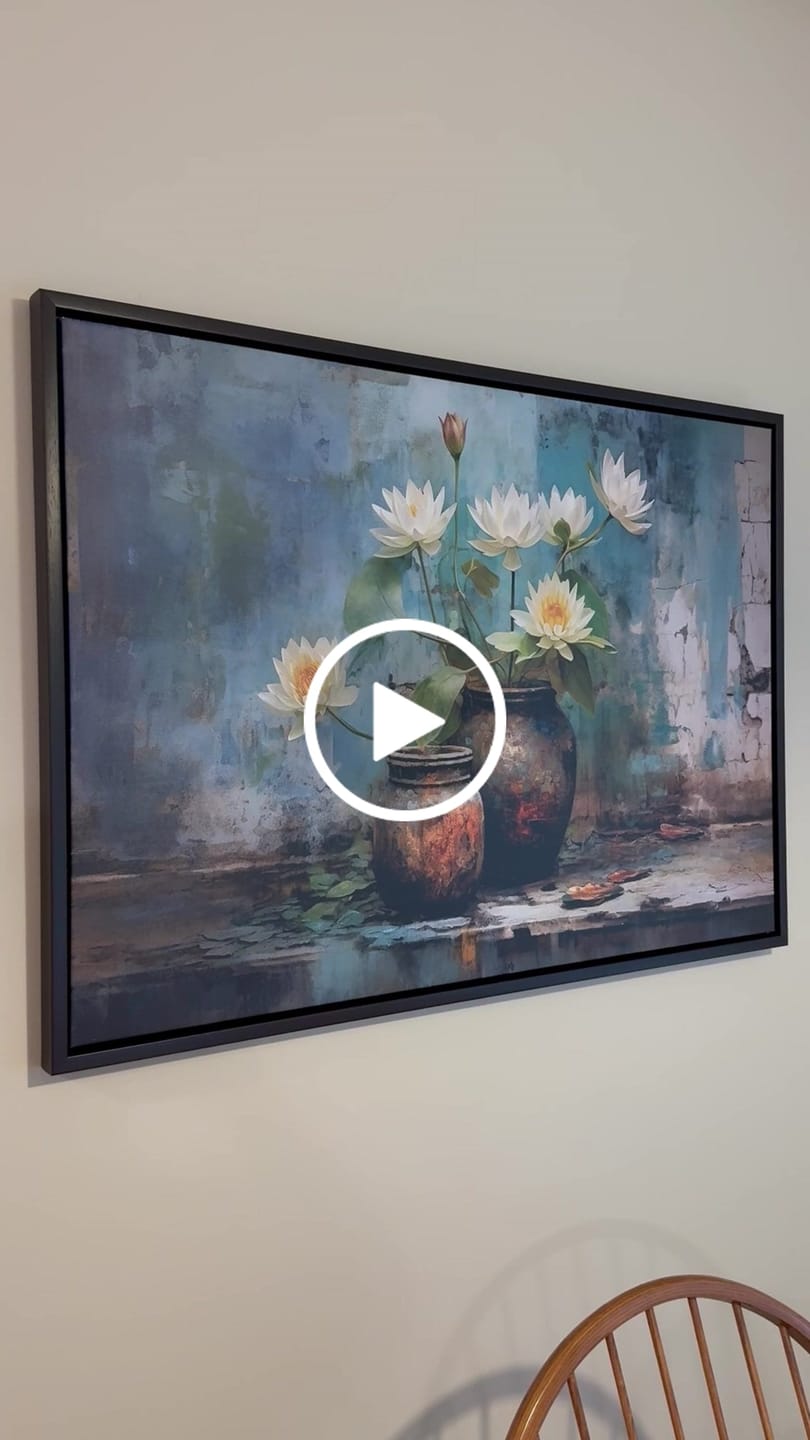 Customer video review of VINTAGE LILIES CANVAS