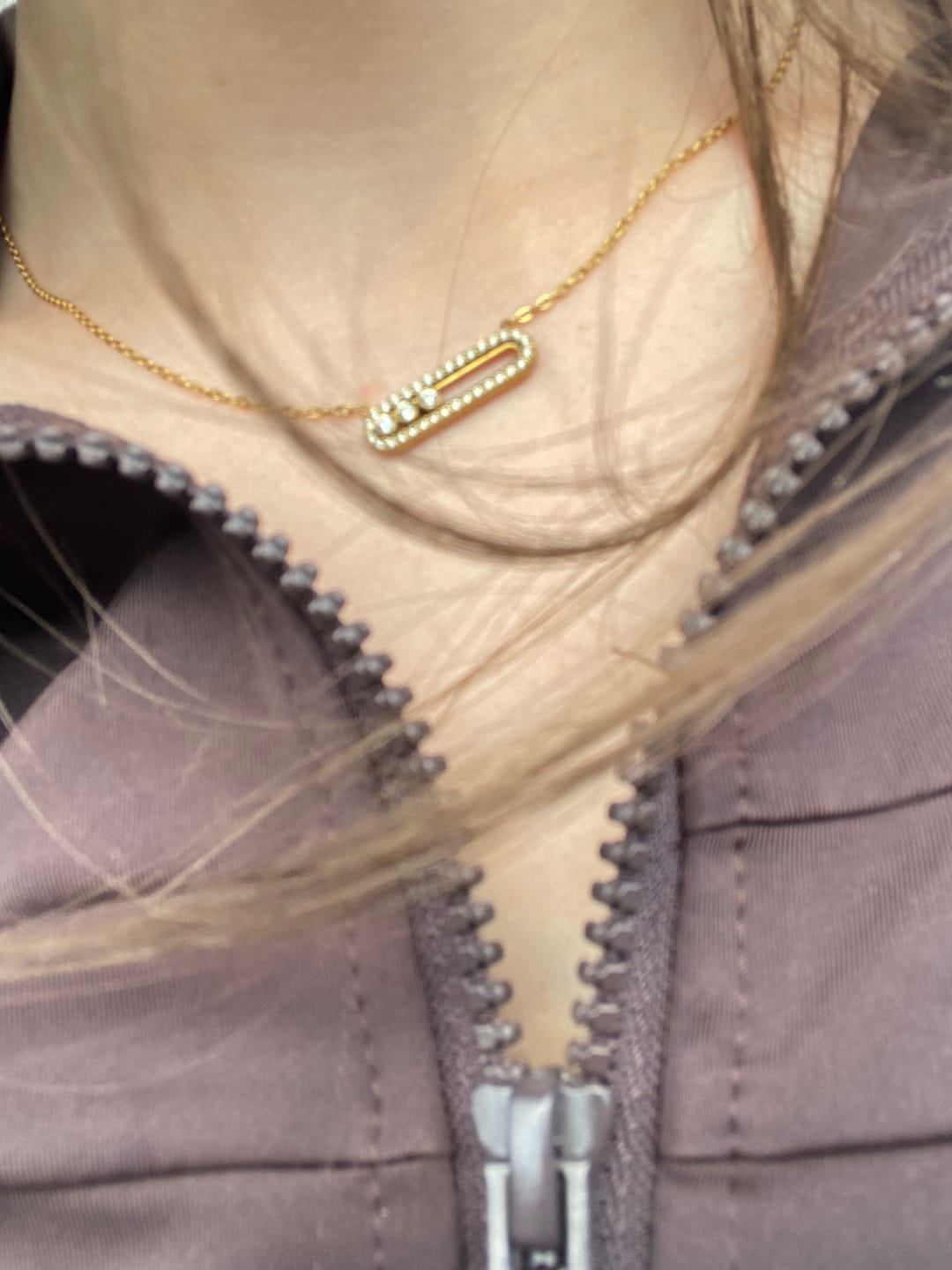 Customer photo review of Pave Soul Kette 18K Vergoldet