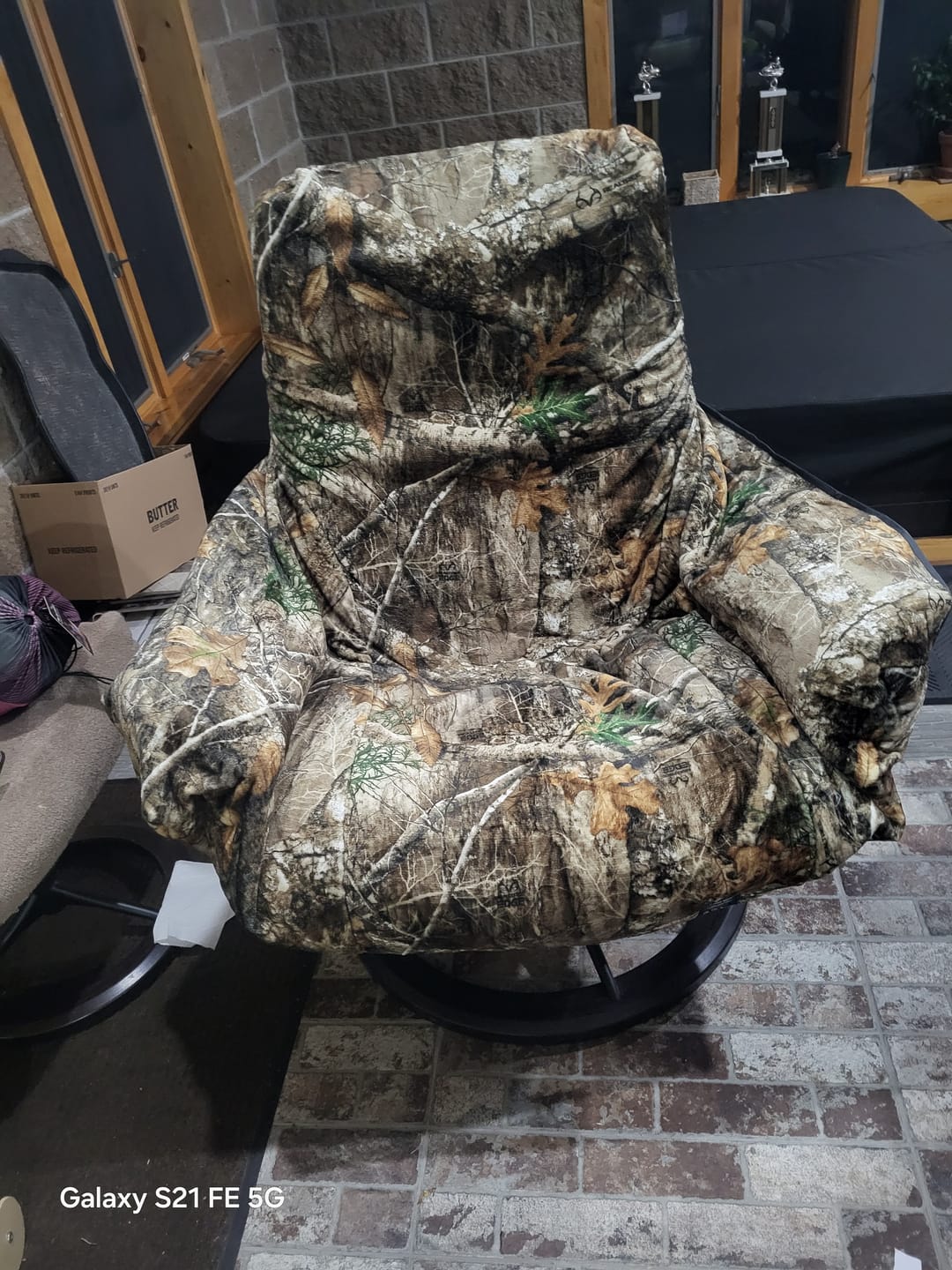 Customer photo review of The Chair Blanket
