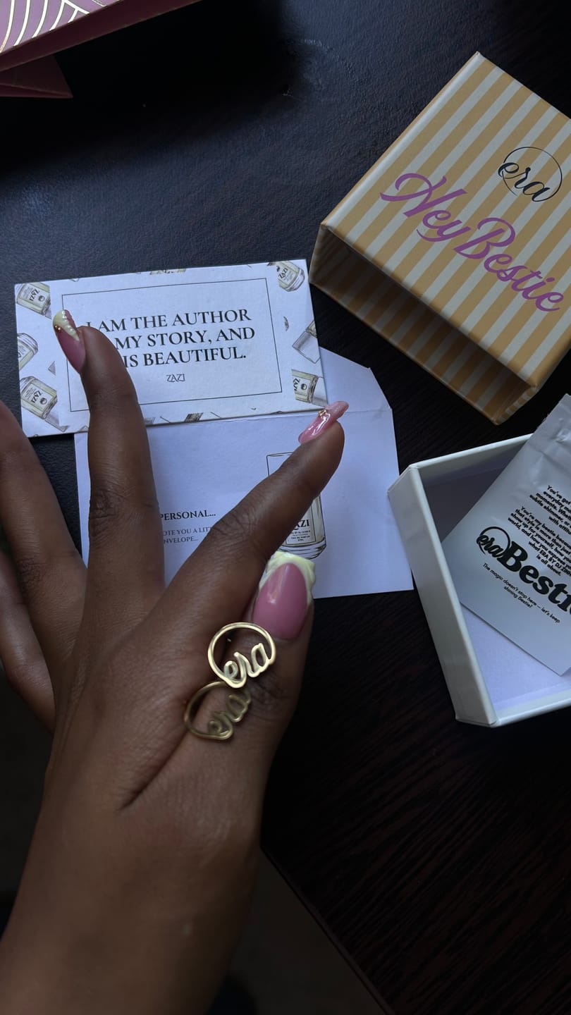 Customer photo review of Gold Era Logo Studs