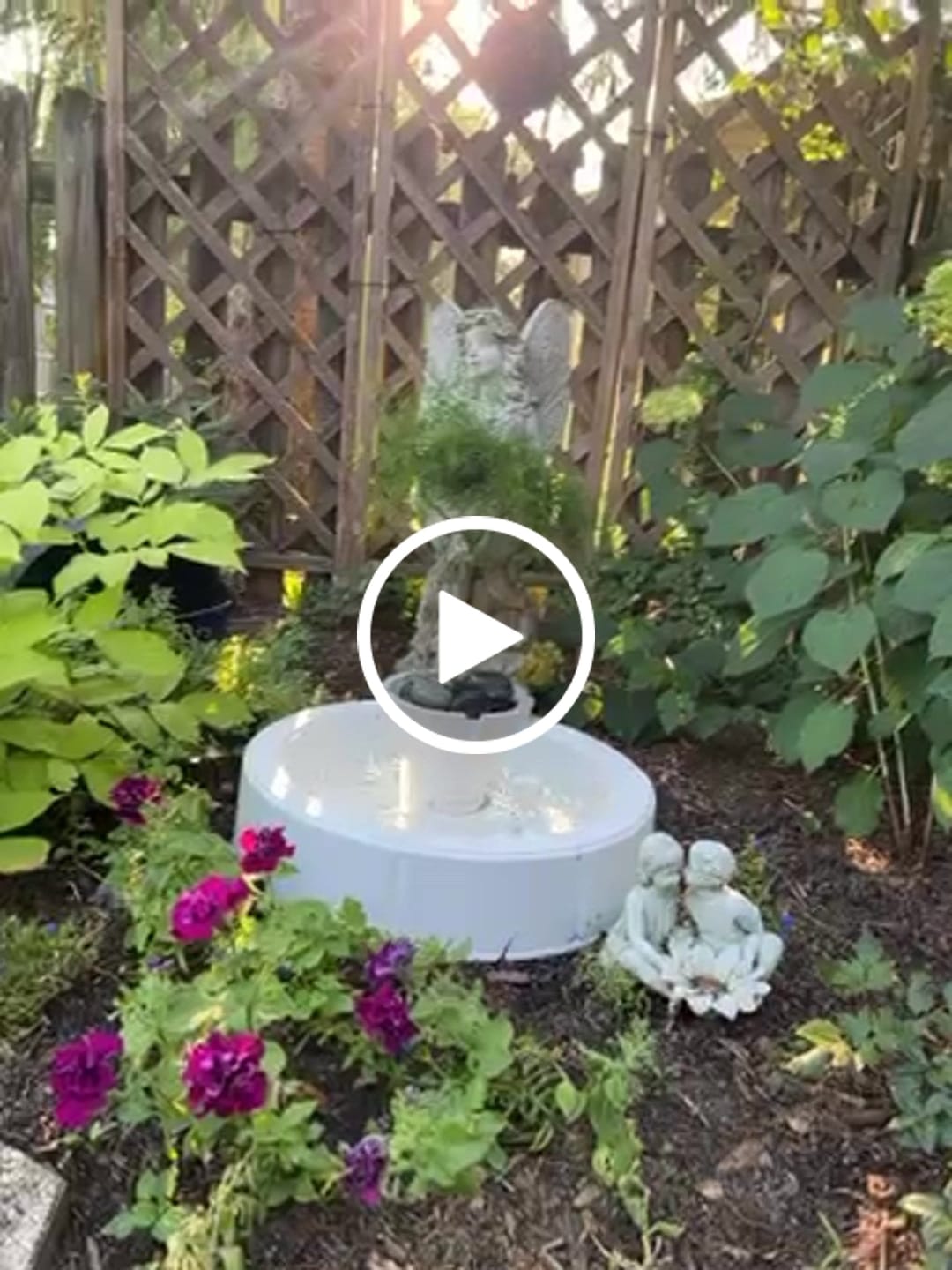 Customer video review of Lago 22.5" Instant Pond Fountain