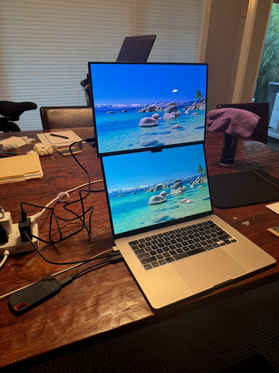 Customer photo review of 16” Portable Monitor + Stand
