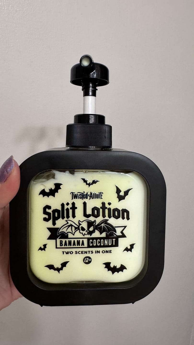 Customer photo review of Banana Coconut Split Lotion