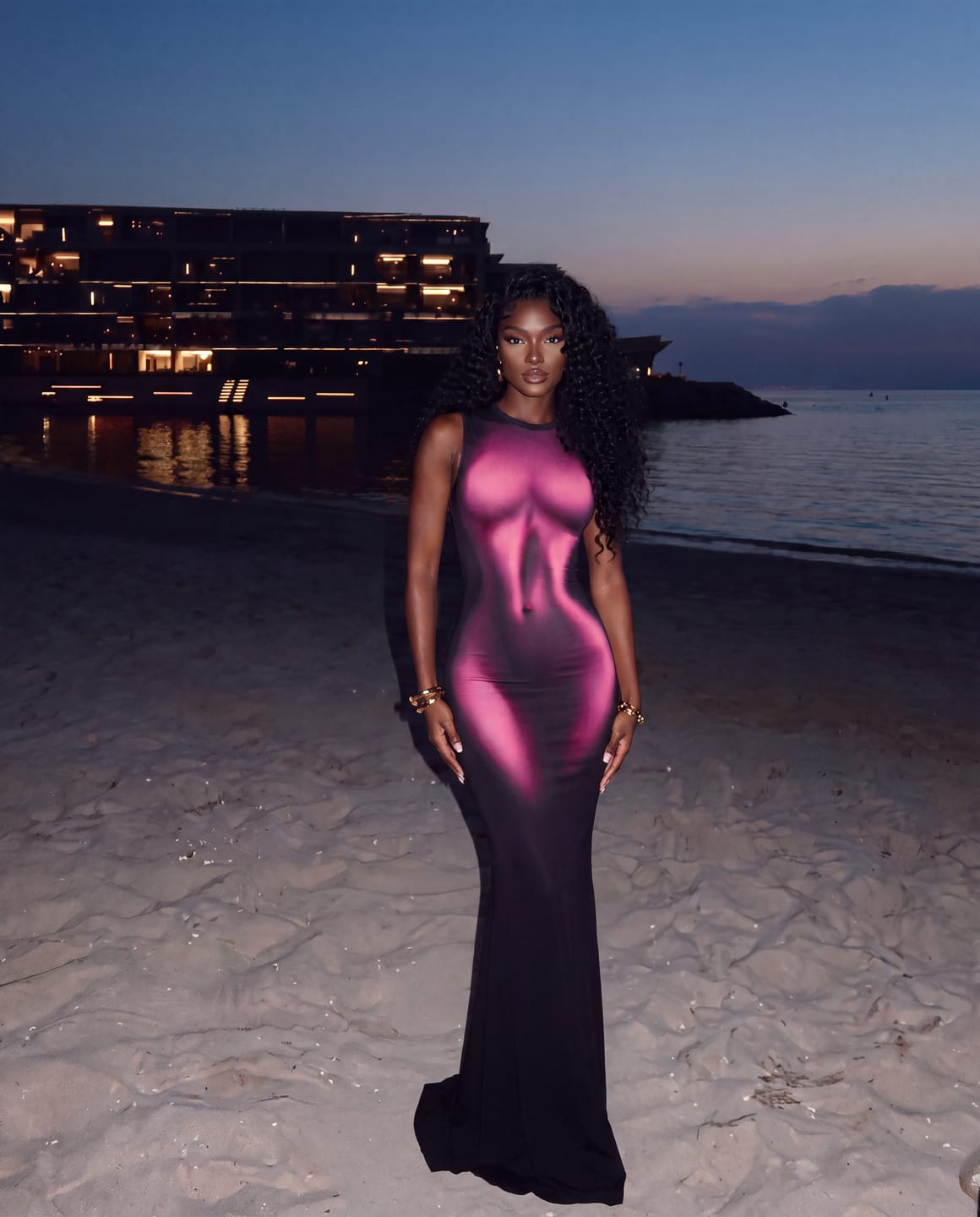 Customer photo review of Neon Thermal Contour Maxi