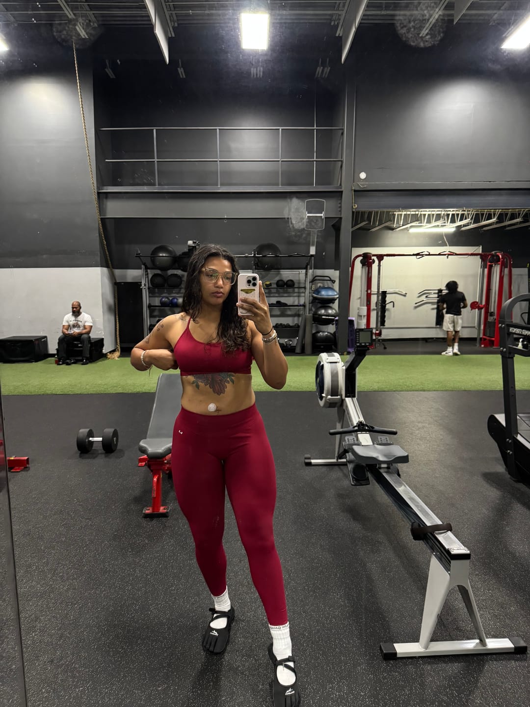 Customer photo review of Sculpt Leggings - Cherry